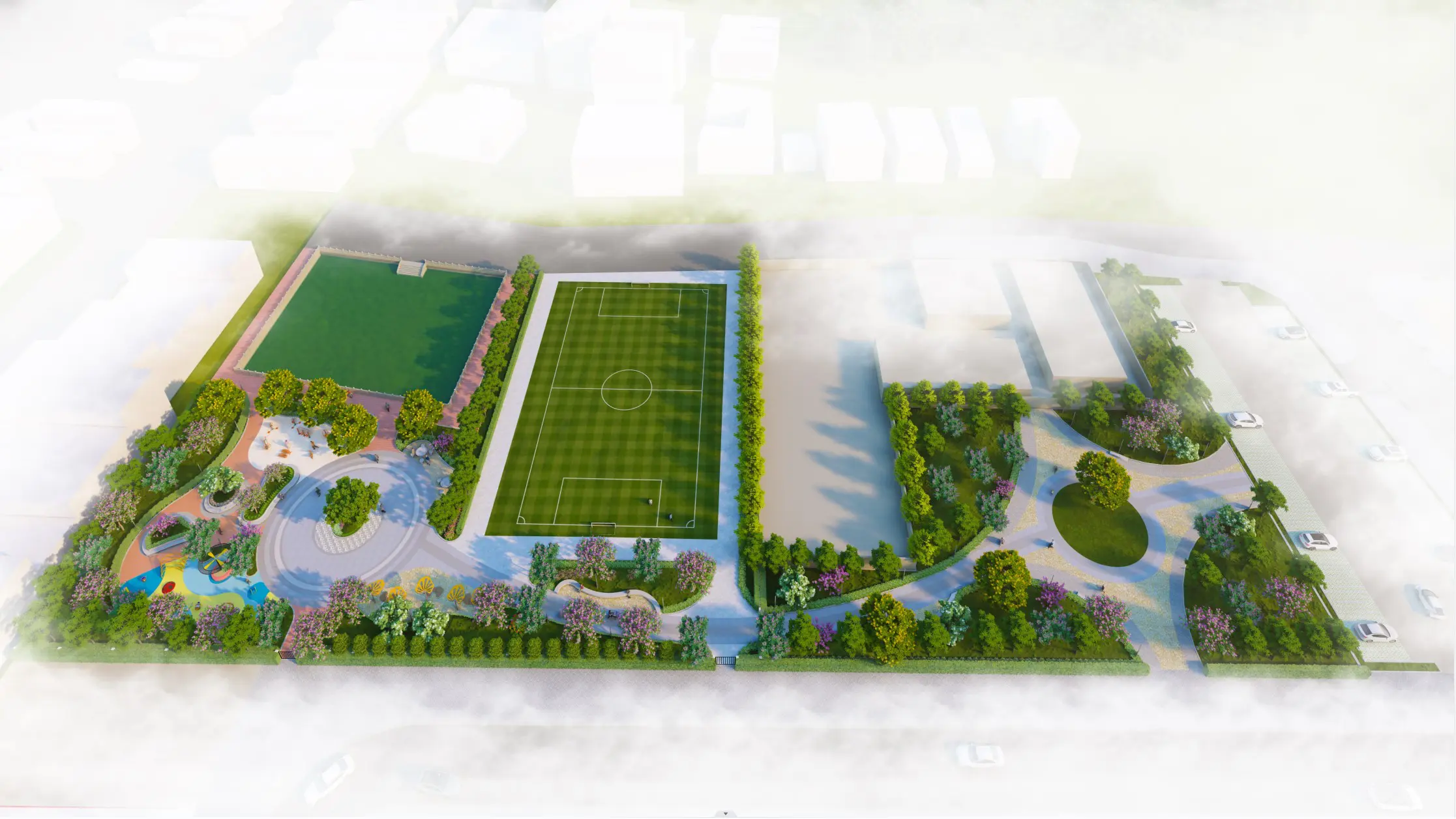 Tiện ích nội khu sân thể thao dự án bích động