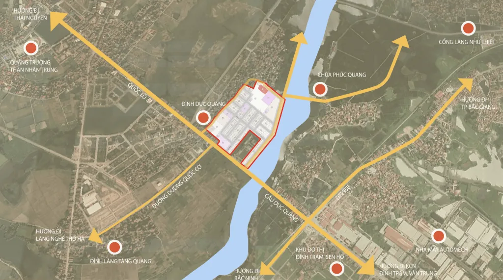 Vị trí dự án Bích động Lakeside